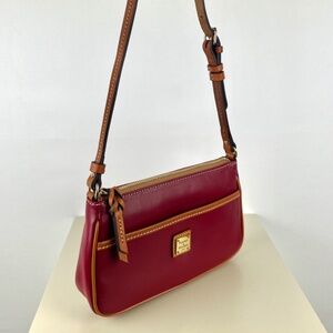 Dooney & Bourke | Wexford Leather Lola Pouchette Crossbody in Mulberry